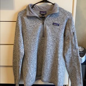 Patagonia womens better sweater quarter zip gray M